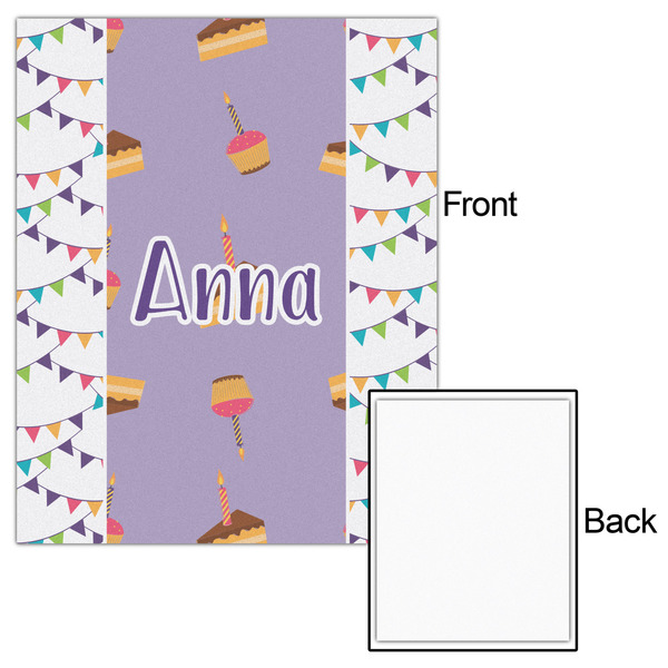 Happy Birthday 16x20 - Matte Poster - Front & Back