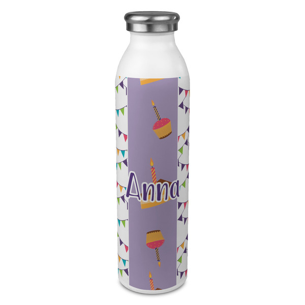 Custom Happy Birthday 20oz Stainless Steel Water Bottle - Full Print (Personalized)