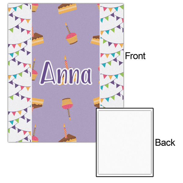 Happy Birthday 20x24 - Matte Poster - Front & Back