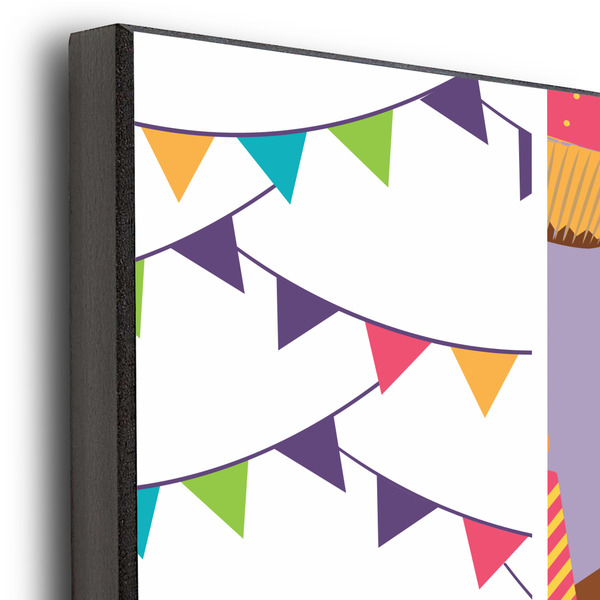 Happy Birthday 20x24 Wood Print - Closeup