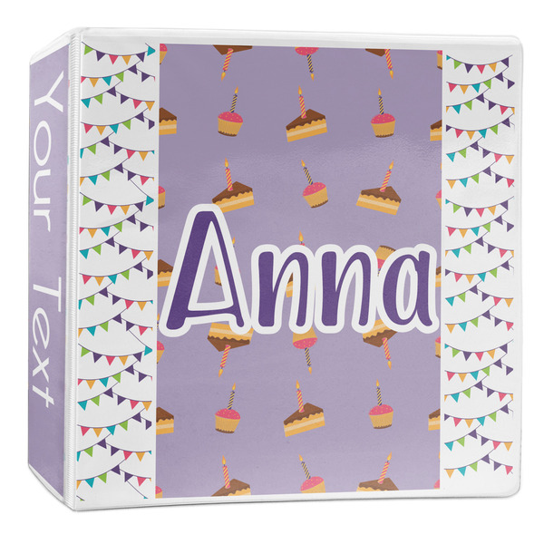 Custom Happy Birthday 3-Ring Binder - 2 inch (Personalized)