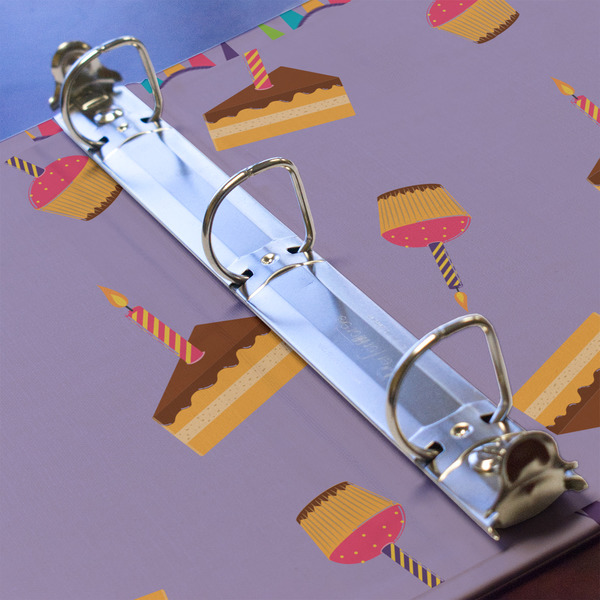 Happy Birthday 3 Ring Binders - Full Wrap - 1" - DETAIL