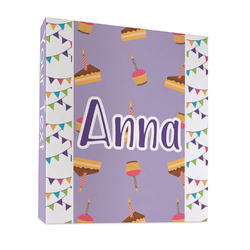 Happy Birthday 3 Ring Binder - Full Wrap - 1" (Personalized)