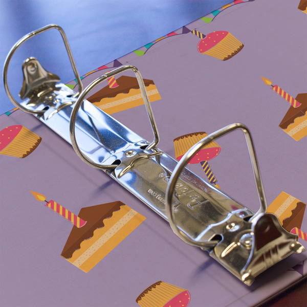 Happy Birthday 3 Ring Binders - Full Wrap - 2" - DETAIL