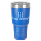 Happy Birthday 30 oz Stainless Steel Ringneck Tumbler - Blue - Front