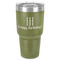 Happy Birthday 30 oz Stainless Steel Ringneck Tumbler - Olive - Front