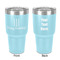 Happy Birthday 30 oz Stainless Steel Tumbler - Teal - Double-Sided (Personalized)