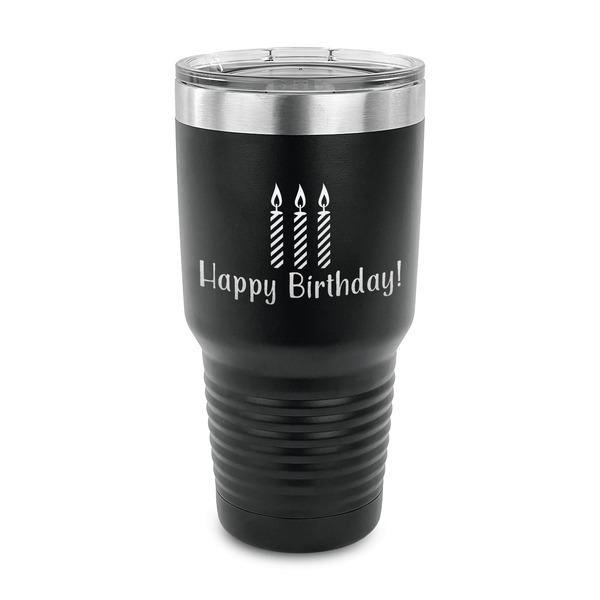 Custom Happy Birthday 30 oz Stainless Steel Tumbler (Personalized)