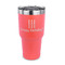Happy Birthday 30 oz Stainless Steel Ringneck Tumblers - Coral - FRONT
