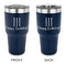 Happy Birthday 30 oz Stainless Steel Ringneck Tumblers - Navy - Double Sided - APPROVAL