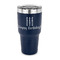 Happy Birthday 30 oz Stainless Steel Ringneck Tumblers - Navy - FRONT
