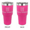 Happy Birthday 30 oz Stainless Steel Tumbler - Pink - Double Sided (Personalized)