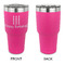 Happy Birthday 30 oz Stainless Steel Ringneck Tumblers - Pink - Single Sided - APPROVAL