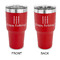 Happy Birthday 30 oz Stainless Steel Ringneck Tumblers - Red - Double Sided - APPROVAL