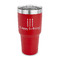 Happy Birthday 30 oz Stainless Steel Tumbler - Red - Single Sided (Personalized)