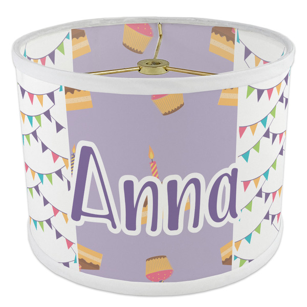 Happy Birthday 8" Drum Lampshade - ANGLE Poly-Film