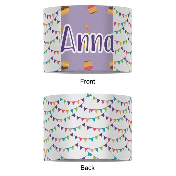 Happy Birthday 8" Drum Lampshade - APPROVAL (Fabric)