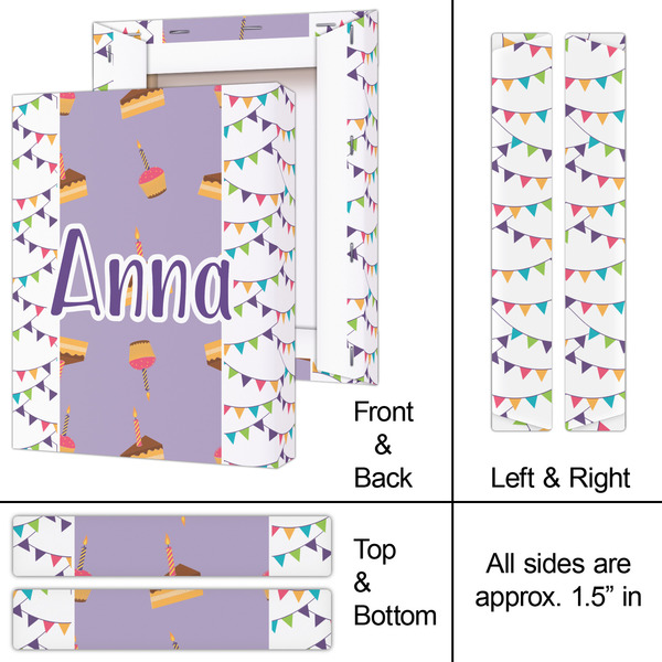 Happy Birthday 8x10 - Canvas Print - Approval