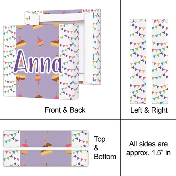 Happy Birthday 8x8 - Canvas Print - Approval