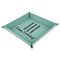 Happy Birthday 9" x 9" Teal Leatherette Snap Up Tray - MAIN