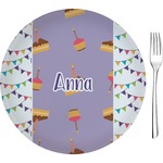 Happy Birthday 8" Glass Appetizer / Dessert Plates - Single or Set (Personalized)