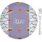 Happy Birthday Glass Appetizer / Dessert Plate 8" (Personalized)