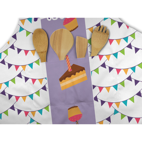 Happy Birthday Apron - Pocket Detail with Props