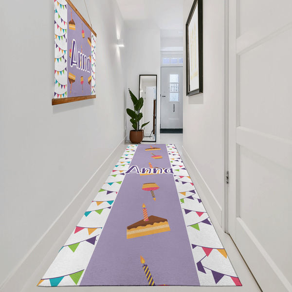 Happy Birthday Area Rug Sizes - In Context (vertical)