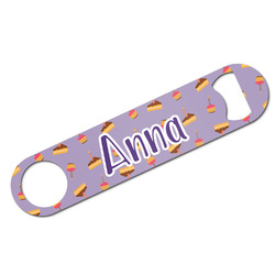 Happy Birthday Bar Bottle Opener w/ Name or Text
