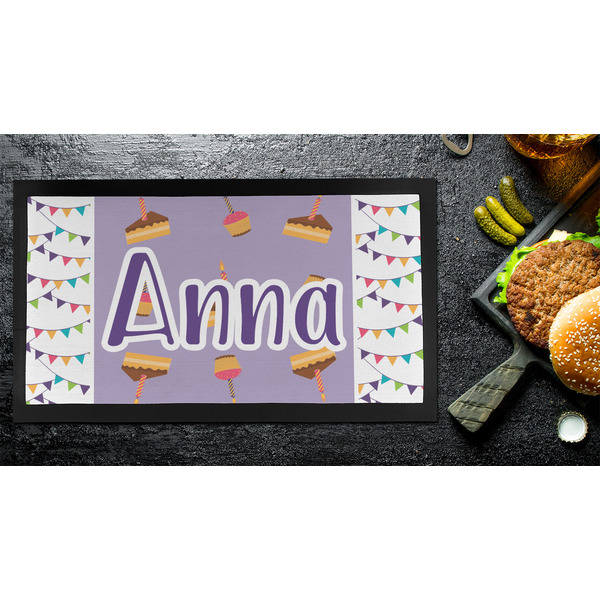 Happy Birthday Bar Mat - Small - LIFESTYLE