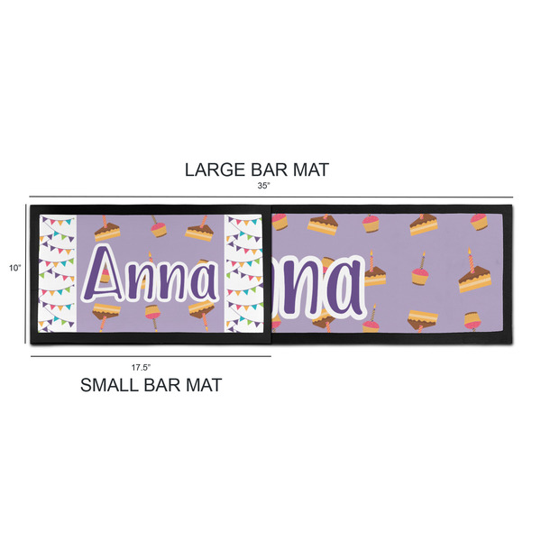 Happy Birthday Bar Mats - Sizing Chart