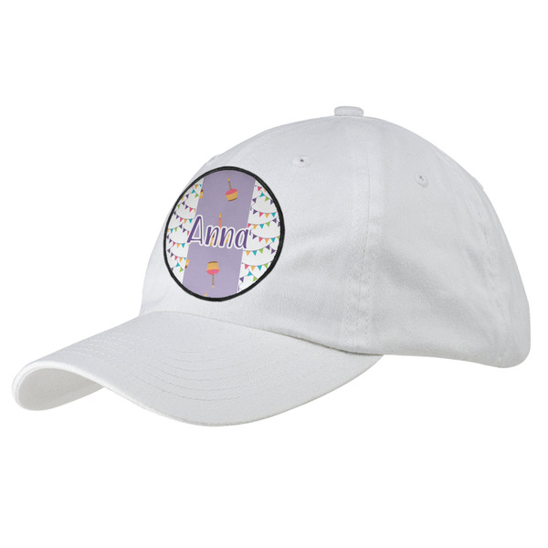 Custom Happy Birthday Baseball Cap - White (Personalized)