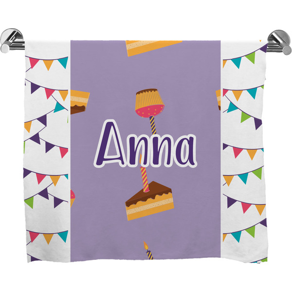 Custom Happy Birthday Bath Towel (Personalized)