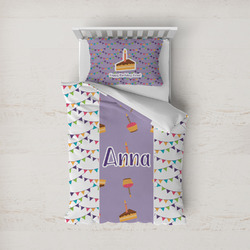 Happy Birthday Duvet Cover Set - Twin (Personalized)