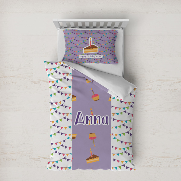Custom Happy Birthday Duvet Cover Set - Twin XL (Personalized)