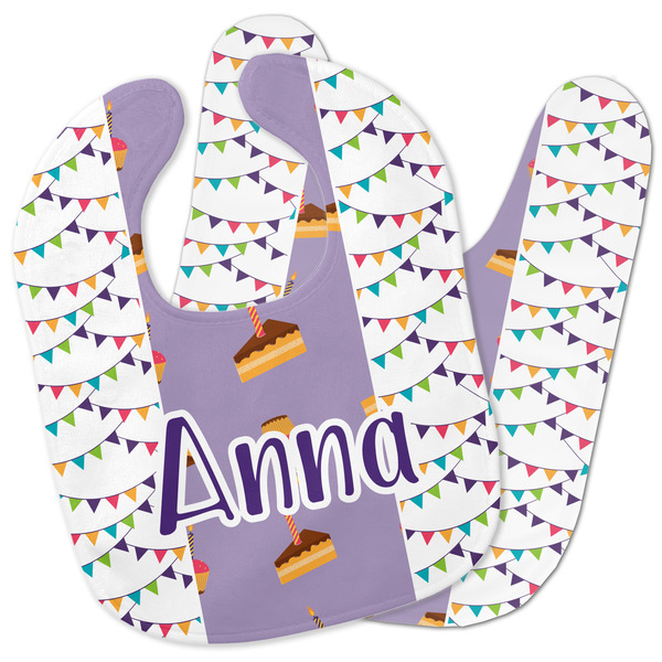 Custom Happy Birthday Baby Bib w/ Name or Text