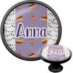 Happy Birthday Cabinet Knob (Black) (Personalized)