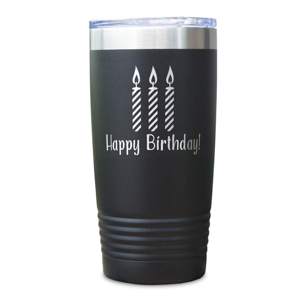 Happy Birthday Black Polar Camel Tumbler - 20oz - Single Sided - Approval