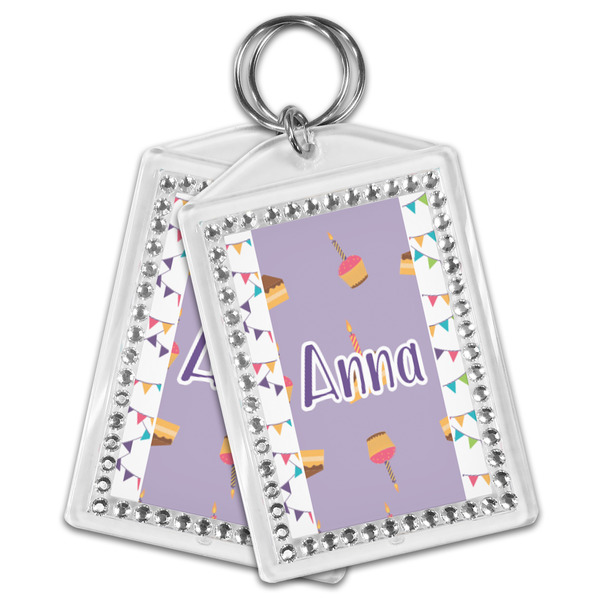 Happy Birthday Bling Keychain - MAIN
