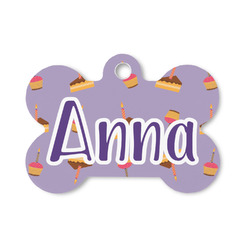Happy Birthday Bone Shaped Dog ID Tag - Small (Personalized)