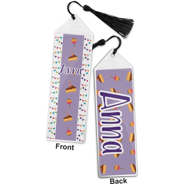 Happy Birthday Bookmark with tassel - Front and Back