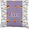 Happy Birthday Faux-Linen Throw Pillow 20" (Personalized)