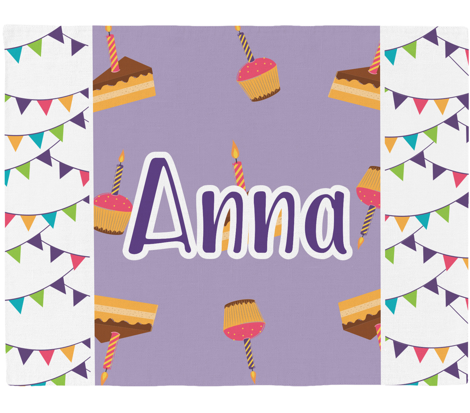 Happy Birthday Placemat (Fabric) (Personalized) YouCustomizeIt