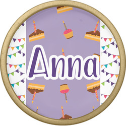 Happy Birthday Cabinet Knob - Gold (Personalized)