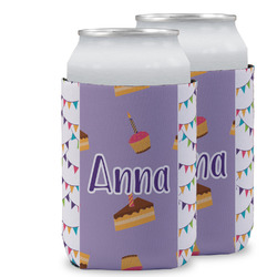 Happy Birthday Can Cooler (12 oz) w/ Name or Text