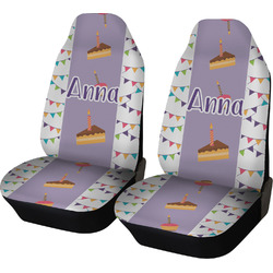 Happy Birthday Car Seat Covers (Set of Two) (Personalized)