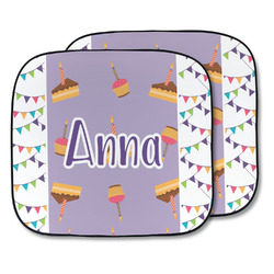 Happy Birthday Car Sun Shade - Two Piece (Personalized)