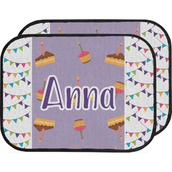 Happy Birthday Car Floor Mats (Back Seat) (Personalized)