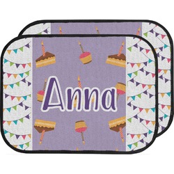Happy Birthday Car Floor Mats (Back Seat) (Personalized)