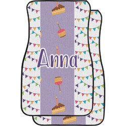 Happy Birthday Car Floor Mats (Front Seat) (Personalized)